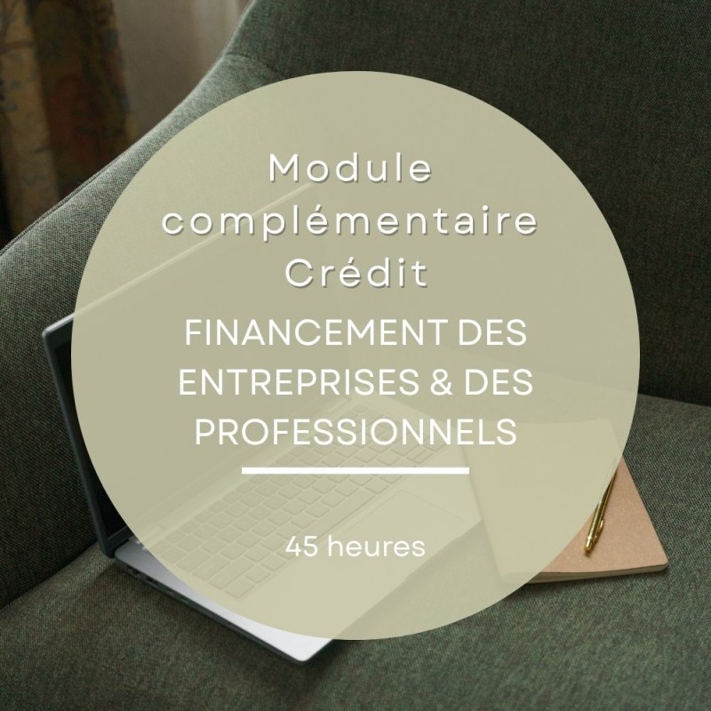 Développez votre expertise en financement des entreprises et accompagnez efficacement les professionnels dans leurs projets.