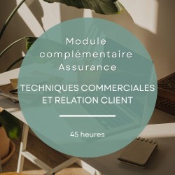 Formation relation client assurance et techniques commerciales 45 heures